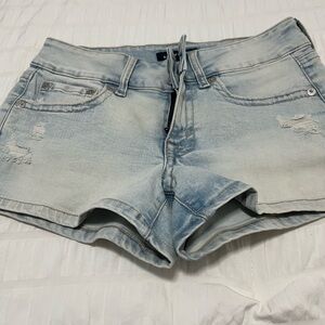 Aeropostale Light Blue Denim Women's Shorts EUC Worn Once